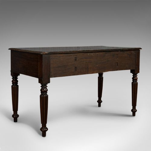 fig 4. Antique Writing Desk, English, Rosewood, Study, Side, Table, Regency, Circa 1820