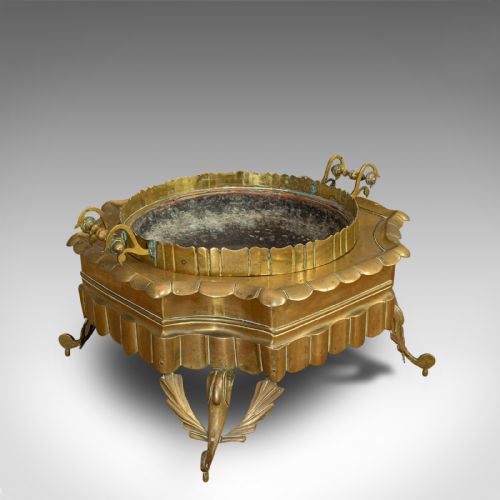 fig 1. Large Antique Islamic Fire Pit, Arabic, Brass, Ceremonial Brazier, Circa 1900