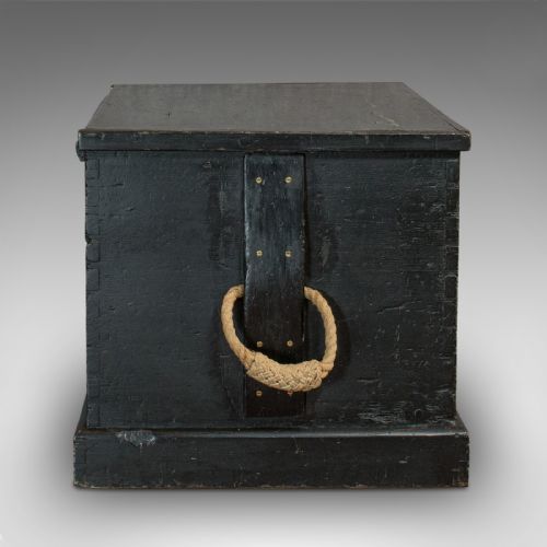 fig 3. Antique Master Shipwright's Chest, English, Mahogany, Tool Trunk, Victorian