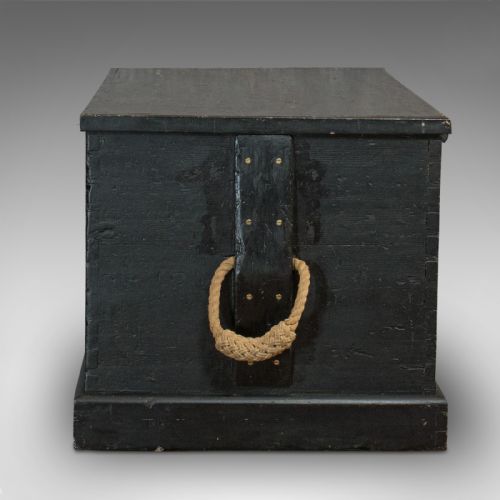 fig 4. Antique Master Shipwright's Chest, English, Mahogany, Tool Trunk, Victorian