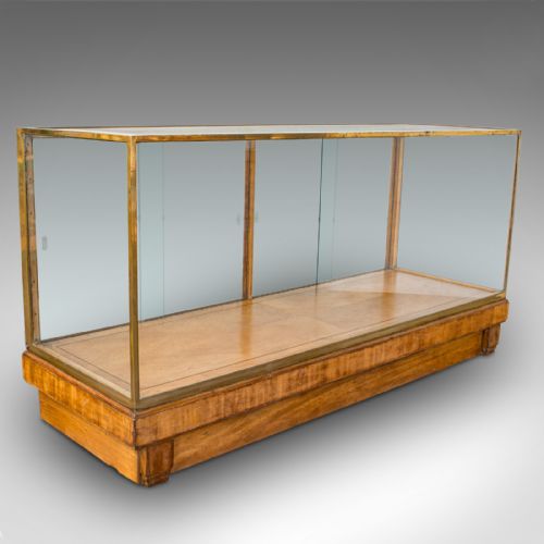Antique Glass Shopfitting Cabinet, English, Bronze, Retail, Display, Victorian
