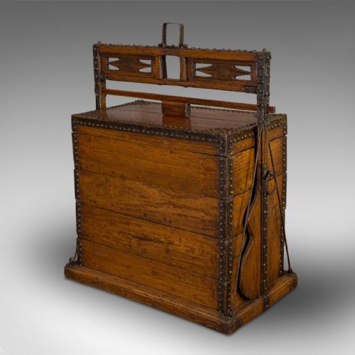 ANTIQUE MARRIAGE CHEST ASIAN CHINESE ELM CARVED DOWRY TRUNK CIRCA 1900 - ADDITIONAL PHOTO 1