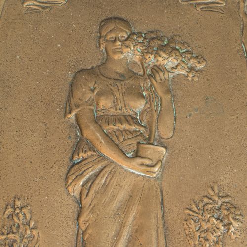fig 4. Antique Horticultural Prize Plaque, Bronze, Hamo Thornycroft, Toogood, 1920