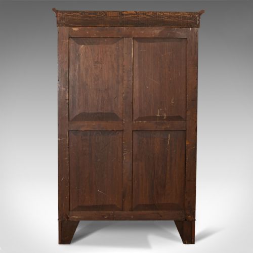 fig 4. Antique Tallboy, English, Flame Mahogany, Tall Chest of Drawers, Victorian, 1850