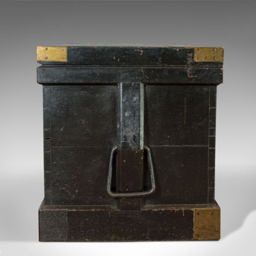 ANTIQUE MASTER SHIPWRIGHT'S CHEST ENGLISH MAHOGANY TOOL TRUNK VICTORIAN - ADDITIONAL PHOTO 2