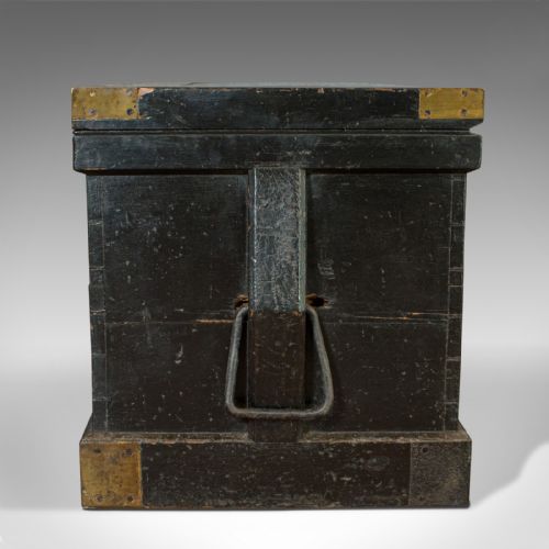 ANTIQUE MASTER SHIPWRIGHT'S CHEST ENGLISH MAHOGANY TOOL TRUNK VICTORIAN - ADDITIONAL PHOTO 3