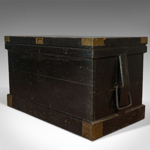 ANTIQUE MASTER SHIPWRIGHT'S CHEST ENGLISH MAHOGANY TOOL TRUNK VICTORIAN - ADDITIONAL PHOTO 5