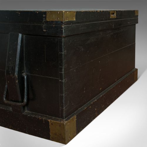ANTIQUE MASTER SHIPWRIGHT'S CHEST ENGLISH MAHOGANY TOOL TRUNK VICTORIAN - ADDITIONAL PHOTO 11