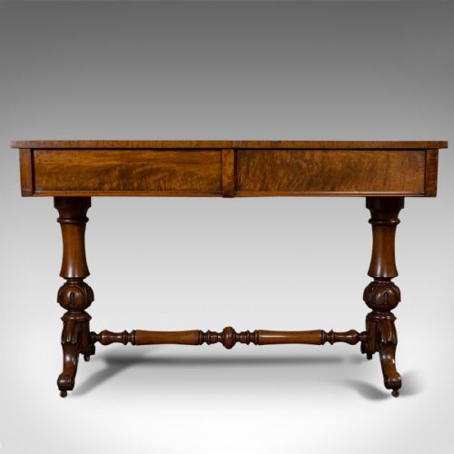 fig 2. Antique Library Table, English, Flame Mahogany, Sofa, Regency Period, Circa 1820