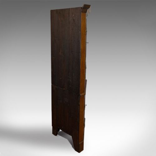 fig 3. Tall, Antique Corner Cabinet, English, Oak, Georgian, Pot Cupboard, Circa 1800