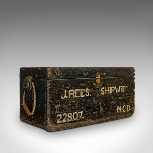 Antique Shipwright's Chest, English, Craftsman's Tool Trunk, Victorian, 1900
