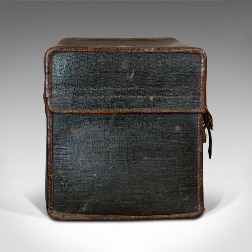 fig 4. Antique Steamer Trunk, Nautical, Maritime Travel Case, ANCSL, Edwardian, C.1910