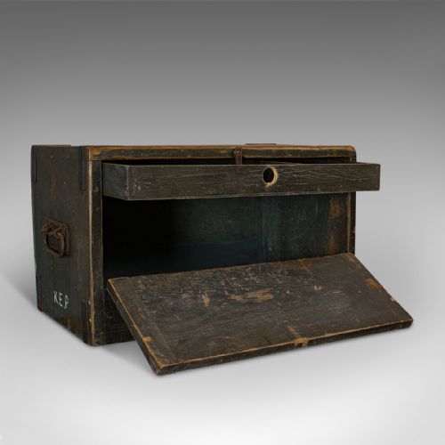fig 1. Antique Cobbler's Chest, Pine, Victorian, Circa 1900