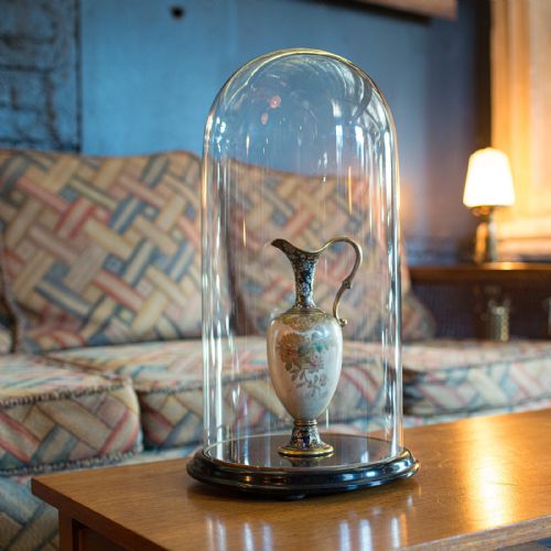 fig 1. Antique Display Dome, Glass, Taxidermy, Collectibles, Showcase, Edwardian, 1910