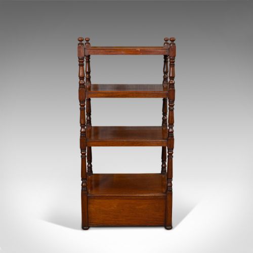 fig 2. Antique Whatnot, English, Mahogany, Four Tier, Display Stand, Victorian, C.1850