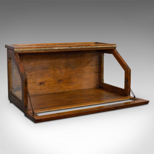 fig 1. Antique Display Case, Haberdashery, Retail Counter Top Cabinet, Edwardian, 1910