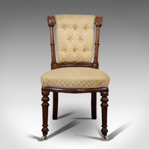 fig 1. Set Of 4 Antique Chairs, Scottish, Walnut, Suite, Dining, Victorian, Circa 1890