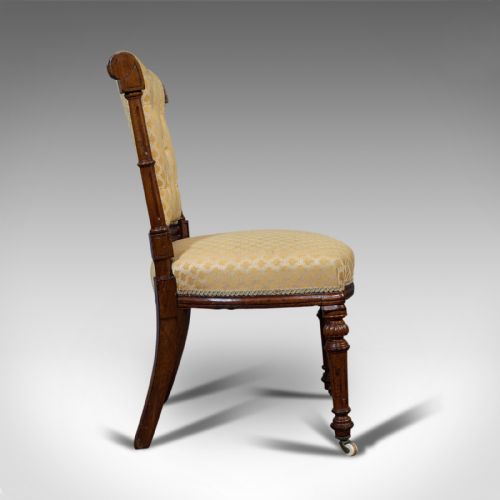 fig 2. Set Of 4 Antique Chairs, Scottish, Walnut, Suite, Dining, Victorian, Circa 1890