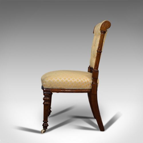 fig 3. Set Of 4 Antique Chairs, Scottish, Walnut, Suite, Dining, Victorian, Circa 1890