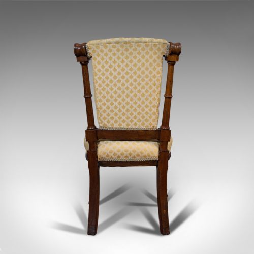 fig 4. Set Of 4 Antique Chairs, Scottish, Walnut, Suite, Dining, Victorian, Circa 1890