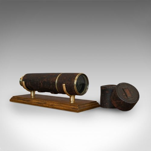 Antique Hughes Telescope, English, 5 Draw, Terrestrial, Astronomical, Regency