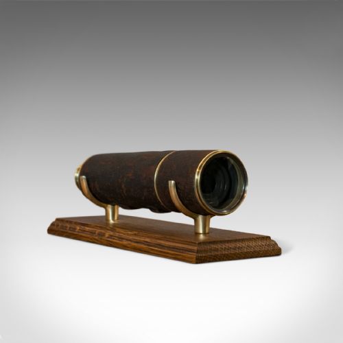fig 4. Antique Hughes Telescope, English, 5 Draw, Terrestrial, Astronomical, Regency