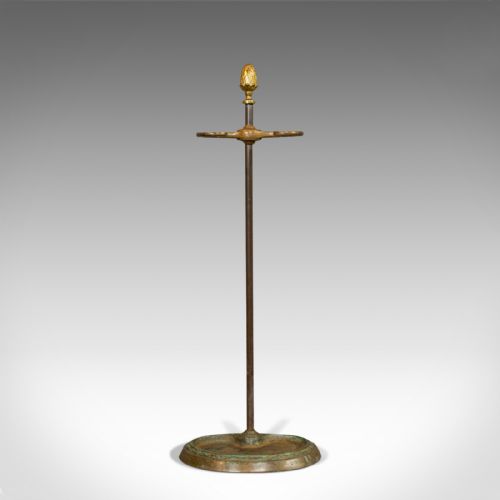 fig 1. Antique Umbrella Stand, French, Bronze, Hallway, Cane, Stick, Rack, Art Nouveau