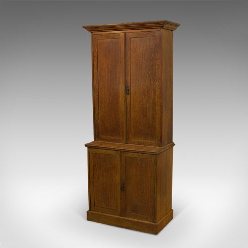 fig 2. Antique Estate Cupboard, English, Oak, Victorian, Circa 1890