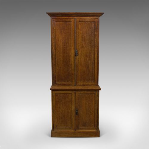 fig 4. Antique Estate Cupboard, English, Oak, Victorian, Circa 1890