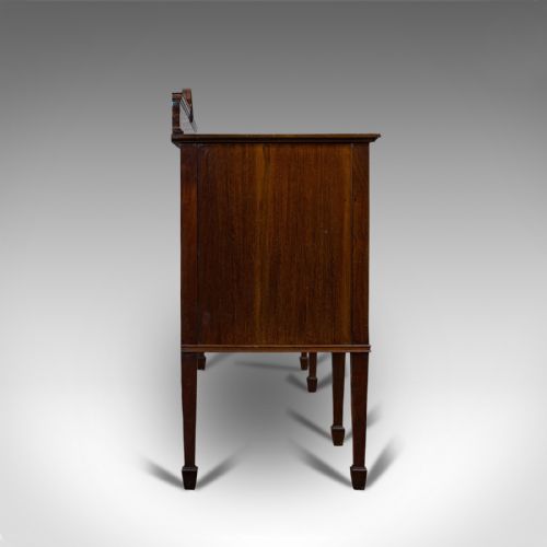 fig 2. Antique Bow Front Sideboard, English, Mahogany, Victorian