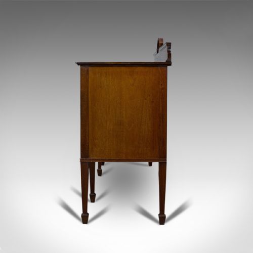 fig 3. Antique Bow Front Sideboard, English, Mahogany, Victorian