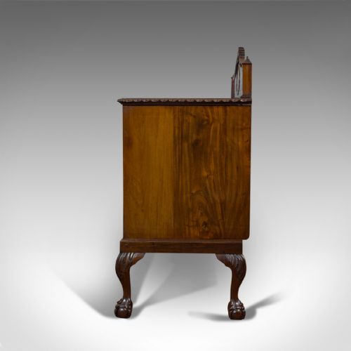 fig 3. Antique Regency Revival Sideboard, English, Flame Mahogany, Victorian, C.1900
