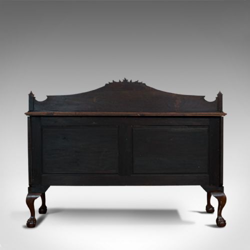 fig 4. Antique Regency Revival Sideboard, English, Flame Mahogany, Victorian, C.1900