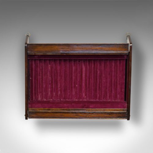 fig 2. Antique Display Cabinet, English, Oak, Humidor, Collectibles Case, Edwardian