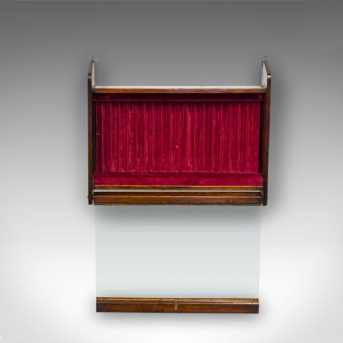 fig 3. Antique Display Cabinet, English, Oak, Humidor, Collectibles Case, Edwardian
