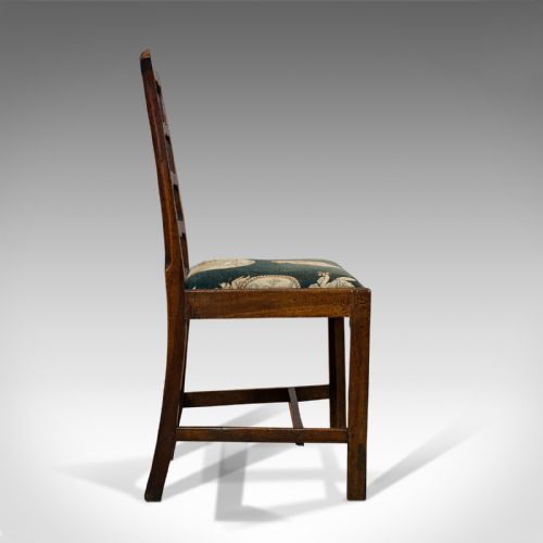 fig 3. Pair Of Antique Ladder Back Chairs, Irish, Mahogany, Side, Georgian, Circa 1780