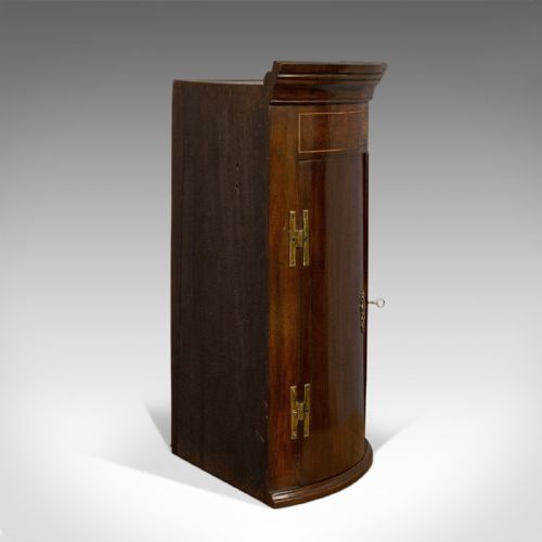 fig 4. Petite Antique Corner Cabinet, English, Mahogany, Georgian Revival, Victorian