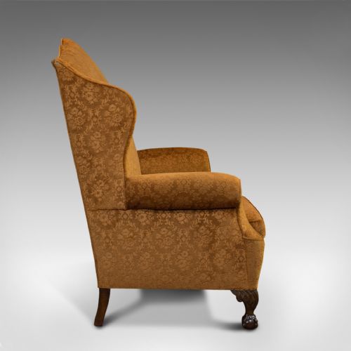 fig 2. Antique Queen Anne Style Sofa, English, Two Seat Settee, Victorian, Circa 1880