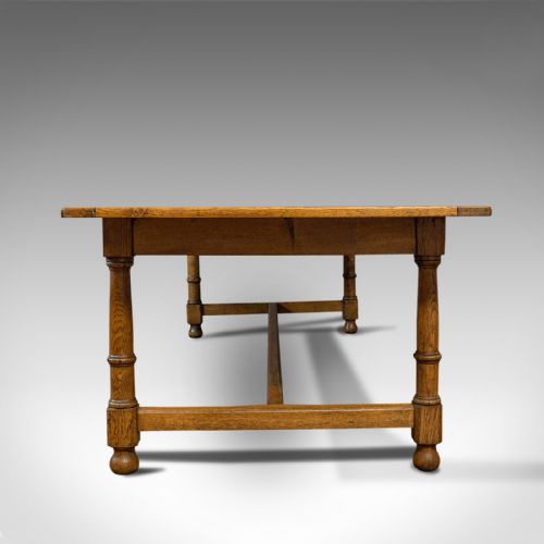 fig 2. Large, Antique Refectory Table, Scottish, 8 Seat, Oak, Dining, Victorian, C.1870