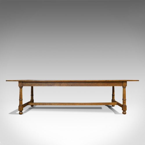 fig 3. Large, Antique Refectory Table, Scottish, 8 Seat, Oak, Dining, Victorian, C.1870