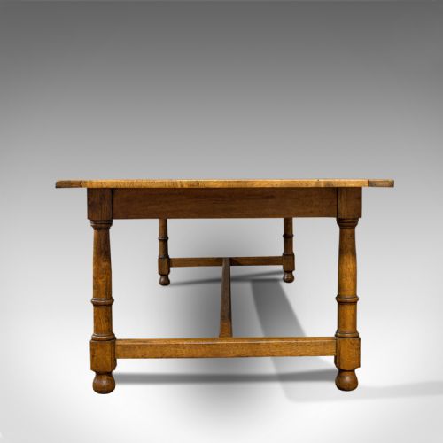 fig 4. Large, Antique Refectory Table, Scottish, 8 Seat, Oak, Dining, Victorian, C.1870