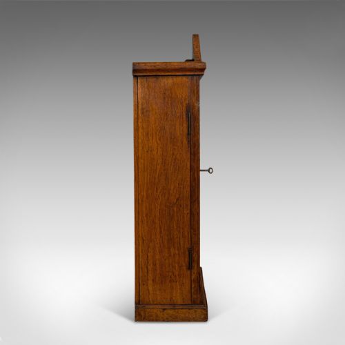 fig 4. Antique Tool Cupboard, Oak, Wall Hanging, Cabinet, Army and Navy, Edwardian