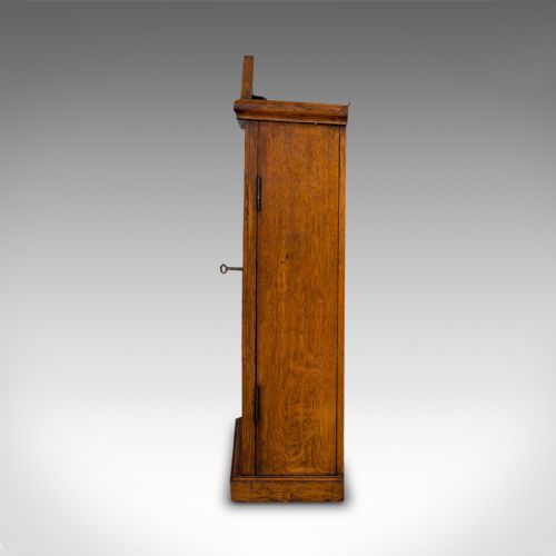 fig 6. Antique Tool Cupboard, Oak, Wall Hanging, Cabinet, Army and Navy, Edwardian