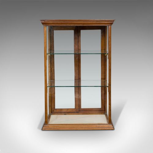 fig 1. Antique Shop Display Cabinet, English, Walnut, Shopfitting, Chemist, Victorian