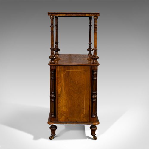 fig 5. Antique Music Cabinet, English, Walnut, Display Cupboard, Whatnot, Victorian