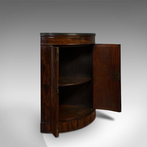 fig 1. Antique Corner Cupboard, Mahogany, Bow Front, Floor Standing, Georgian, C.1780