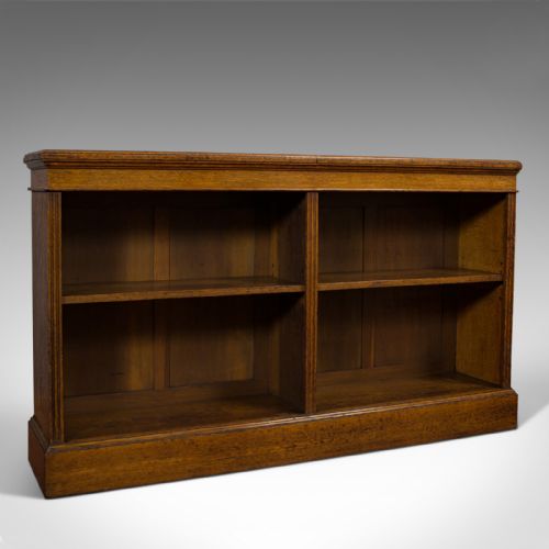 fig 1. Large Antique Library Bookcase, Scottish, Oak, Bookshelf, Cabinet, Victorian