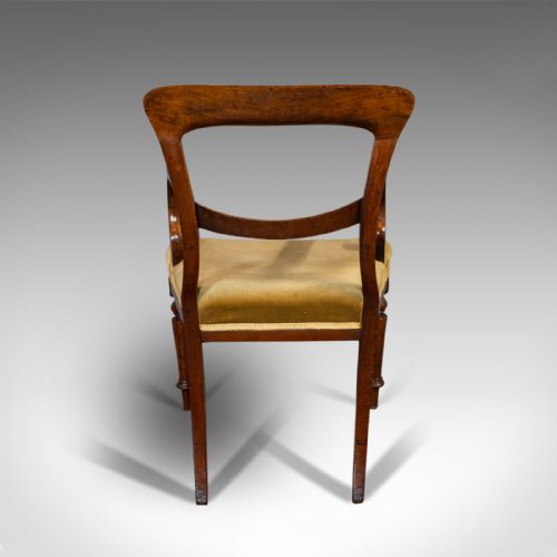 fig 4. Antique Serpentine Arm Chair, English, Mahogany, Elbow Seat, Regency, Circa 1820