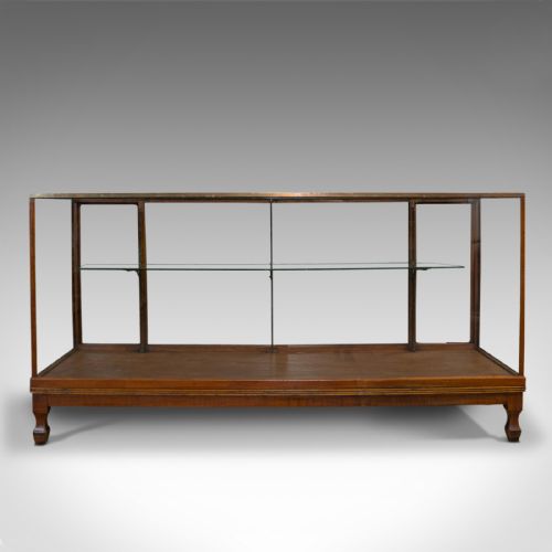 fig 1. Antique Haberdashery Cabinet, Mahogany, Glass, Museum Showcase, Edwardian, 1910