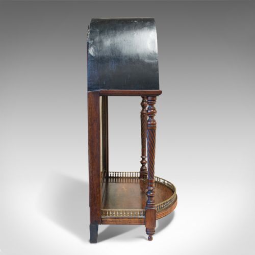 fig 3. Antique Butler's Mirror, English, Rosewood, Dome Top, Wall, Victorian, C.1880